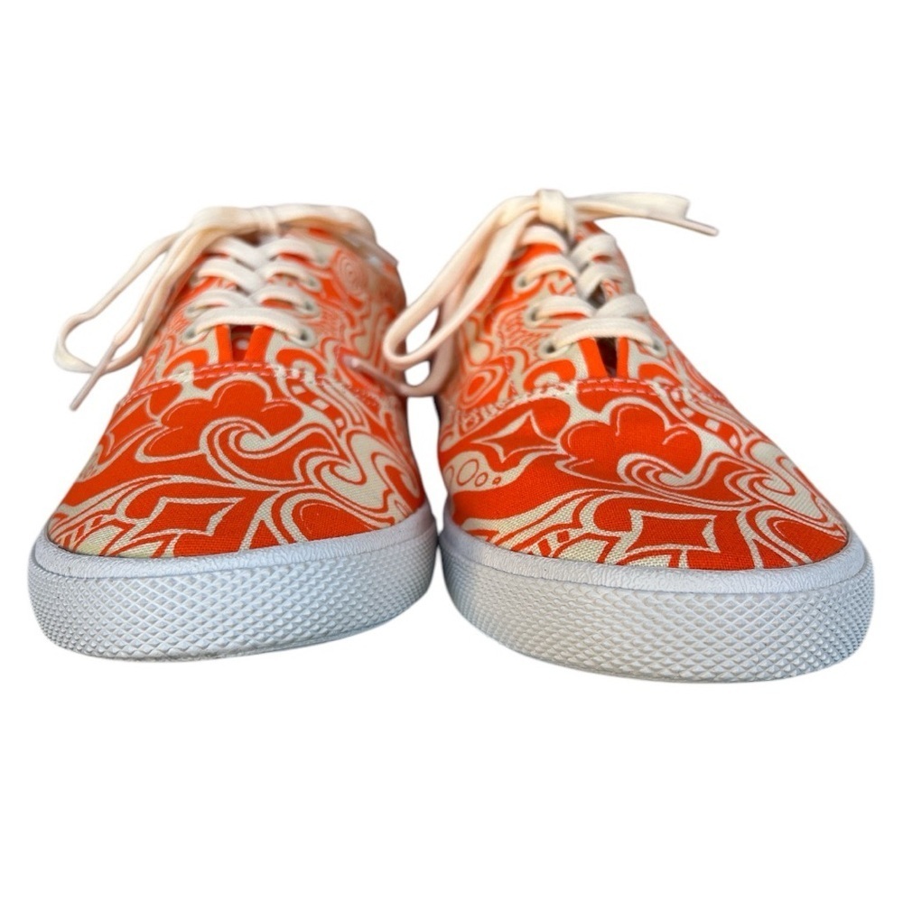 NWOT Bucketfeet Orange Sherbet canvas sneaker women’s size 9 artist designed - Picture 5 of 9